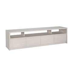 Harvey Park Large TV Credenza, for TV's up to 86", Alabaster Oak Finish