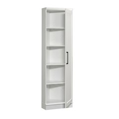 White Storage Cabinet With Soft Finish And Contemporary Style
