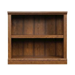 Cherry finish bookcase with versatile storage and modern design