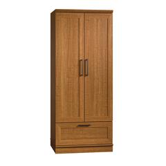 HomePlus Storage Armoire, Sienna Oak finish