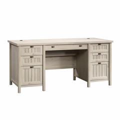 Costa Commercial Office Executive Desk, Chalked Chestnut finish