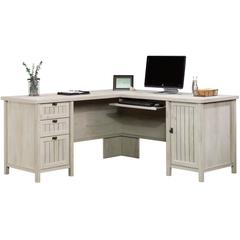 Costa Commercial Office L Desk, Chalked Chestnut finish