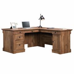 Palladia L Desk, Vintage Oak finish