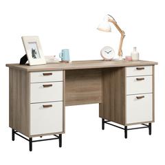 Anda Norr Executive Desk, Sky Oak finish