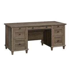 Hammond Commercial Office Executive Desk, Emery Oak finish