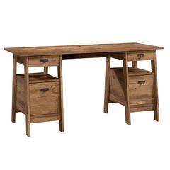 Trestle Desk, Vintage Oak finish