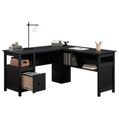 Dawson Trail L Desk, Raven Oak finish