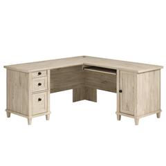 Hammond Commercial Office L Desk, Chalk Oak finish