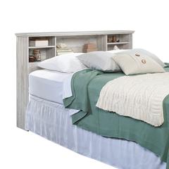 River Ranch Headboard, White Plank finish