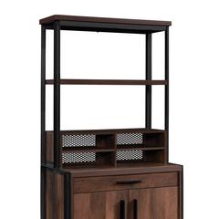 Briarbrook Commercial Office Hutch, Barrel Oak finish