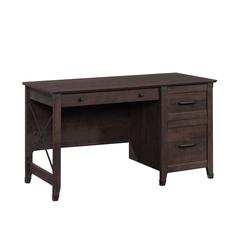 Carson Forge Desk, Coffee Oak finish