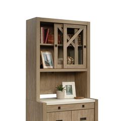 Dixon City Commercial Office Hutch, Brushed Oak finish