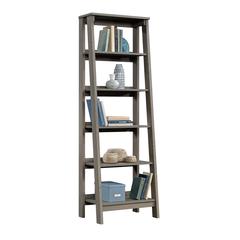 Trestle Open Shelving, Mystic Oak finish