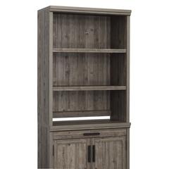 Aspen Post Commercial Office Hutch, Pebble Pine finish