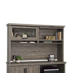 Aspen Post Commercial Office Hutch, Pebble Pine finish