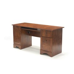 Miscellaneous Office Computer Desk, Brushed Maple finish