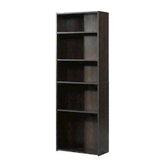 Cinnamon Cherry Finish Bookcase with Rectangular Shape and Warm Lifestyle Appeal