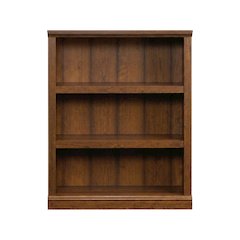 Cherry finish wooden bookcase for clean storage and display