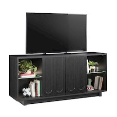 Misc Entertainment Credenza, For TVs up to 64", Raven Oak finish