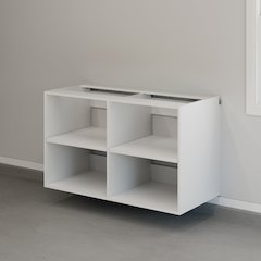 GarageCore Base Cabinet Shelves, White Finish