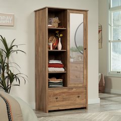 River Ranch Wardrobe Cabinet in Sindoori Mango Finish