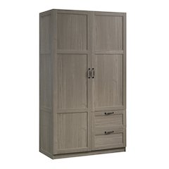 Storage Cabinet 40 X 19 Deep, Silver Sycamore finish