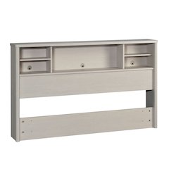 Dover Edge Full/Queen Bookcase Headboard, Glacier Oak Finish