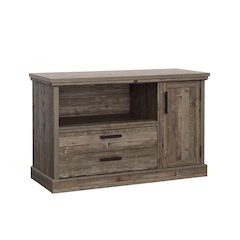 Aspen Post Commercial Office Credenza, Pebble Pine finish