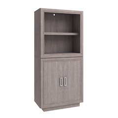 Hayes Garden Storage Bundle,Storage Cabinet and Bookshelf, Ashen Oak finish
