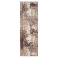 Alexia 05 Abstract Area Rug – Rust, Beige & Cream