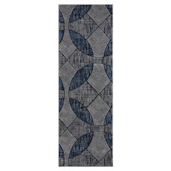 Alexia 08 Modern Geometric Area Rug – Blue & Gray