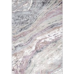 Artemis 01 Abstract Marble Area Rug – Gray / Blush