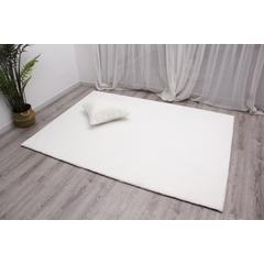 FAUX RABBIT FUR  WHITE RB01 5' X 7'