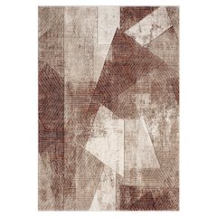 Alexia 05 Abstract Area Rug – Rust, Beige & Cream