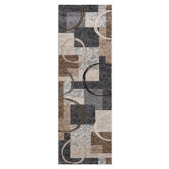 Alexia 06 Modern Abstract Area Rug – Beige, Brown & Gray