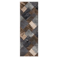 Alexia Geometric Area Rug – Brown, Gray & Charcoal