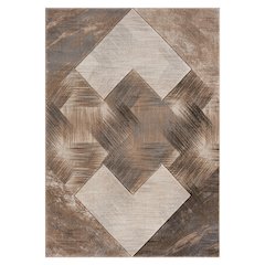 Alexia 04 Geometric Area Rug – Brown, Taupe & Cream
