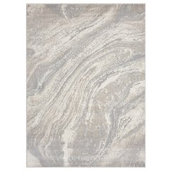 Atlas 03 Marble Swirl Light Gray & Cream Area Rug