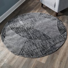 Alexia 09 Modern Geometric Area Rug – Gray & Charcoal