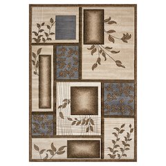 Alexia 11 Traditional Patchwork Area Rug – Blue, Brown & Beige