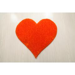 HEART ORANGE  2'4 X 2'4