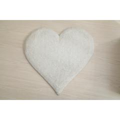 HEART WHITE  2'4 X 2'4