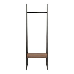 A-Frame Metal Rack With Lower Wood Shelf