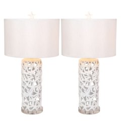 Darla - 30" Poly Star Table Lamp - Set of 2 - White Finish