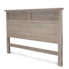 Cape May Queen Headboard Glazed Driftwood Finish