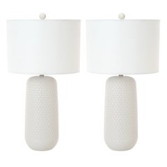 Marlin - 30" Ceramic Table Lamp - Set of 2 - White Finish