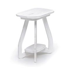 Surfside - Chairside Table - Weathered White Finish
