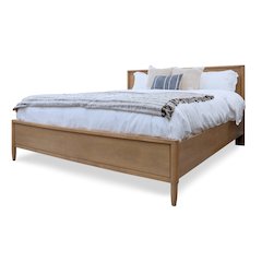 Chatham King Low Profile Platform Solidwood Bed with Warm Maple Finish