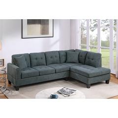 2-piece Sectional Set in Ash Black