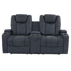Power Motion Loveseat-Navy Blue